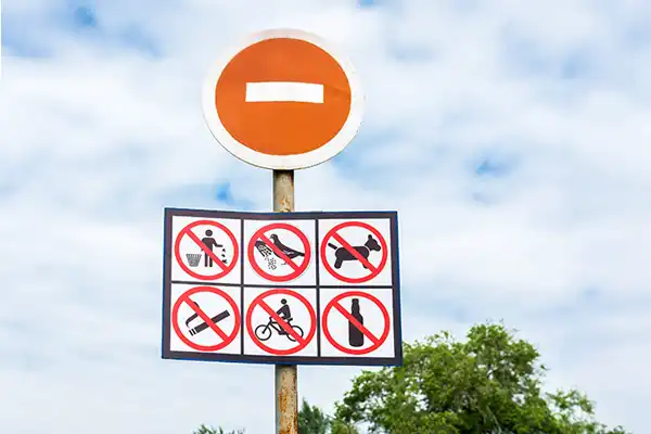 panneau interdiction norme iso 7010